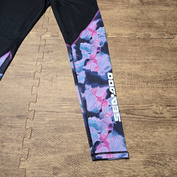 Sea Doo UV +50 Protection Sport Leggings Black Women Size Small Quick Dry NWT - Picture 9 of 13